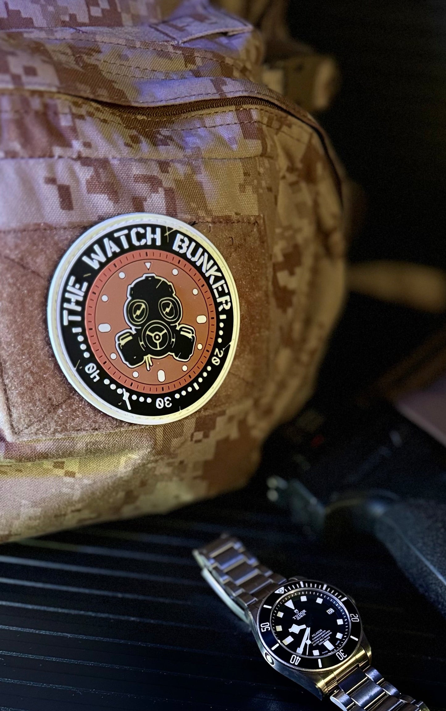 TWBC Tan PVC Velcro Patch