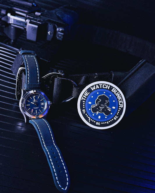 TWBC Blue PVC Velcro Patch